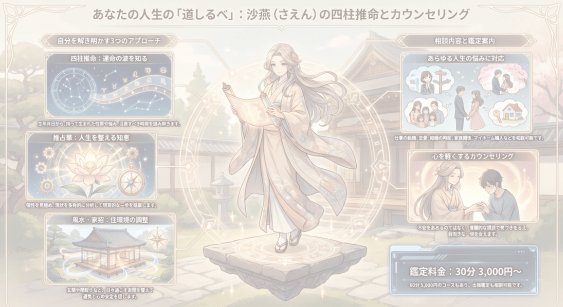 四柱推命 風水 推占華 沙燕(さえん)